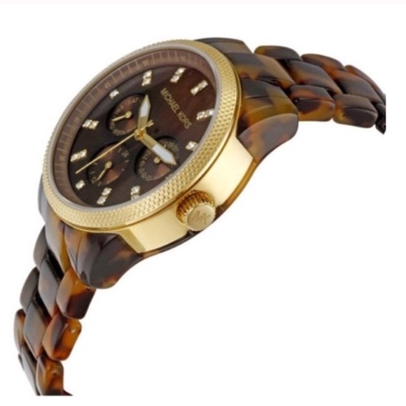 Michael Kors Tortoise Watch - Picture 2 of 5